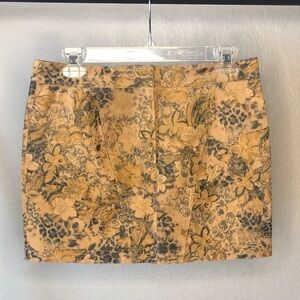 𝅺vintage Express Genuine Leather Mini Skirt